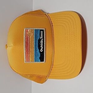 OTX Outside Texas‎ TX Foam Trucker Baseball Dad Hat Cap Snap Back Patch Yellow